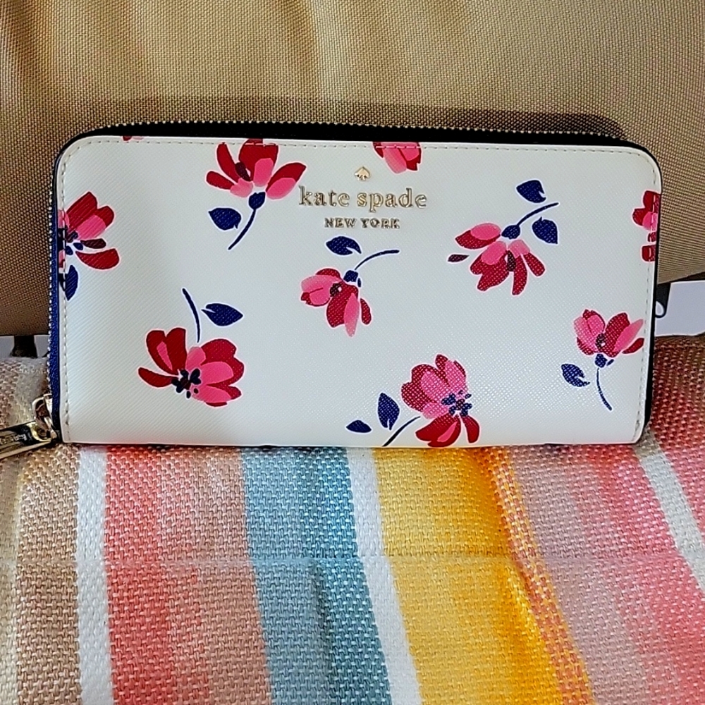 Kate Spade wallet with floral print